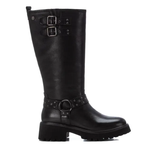 Carmela 16190801 botte motarde cuir noir