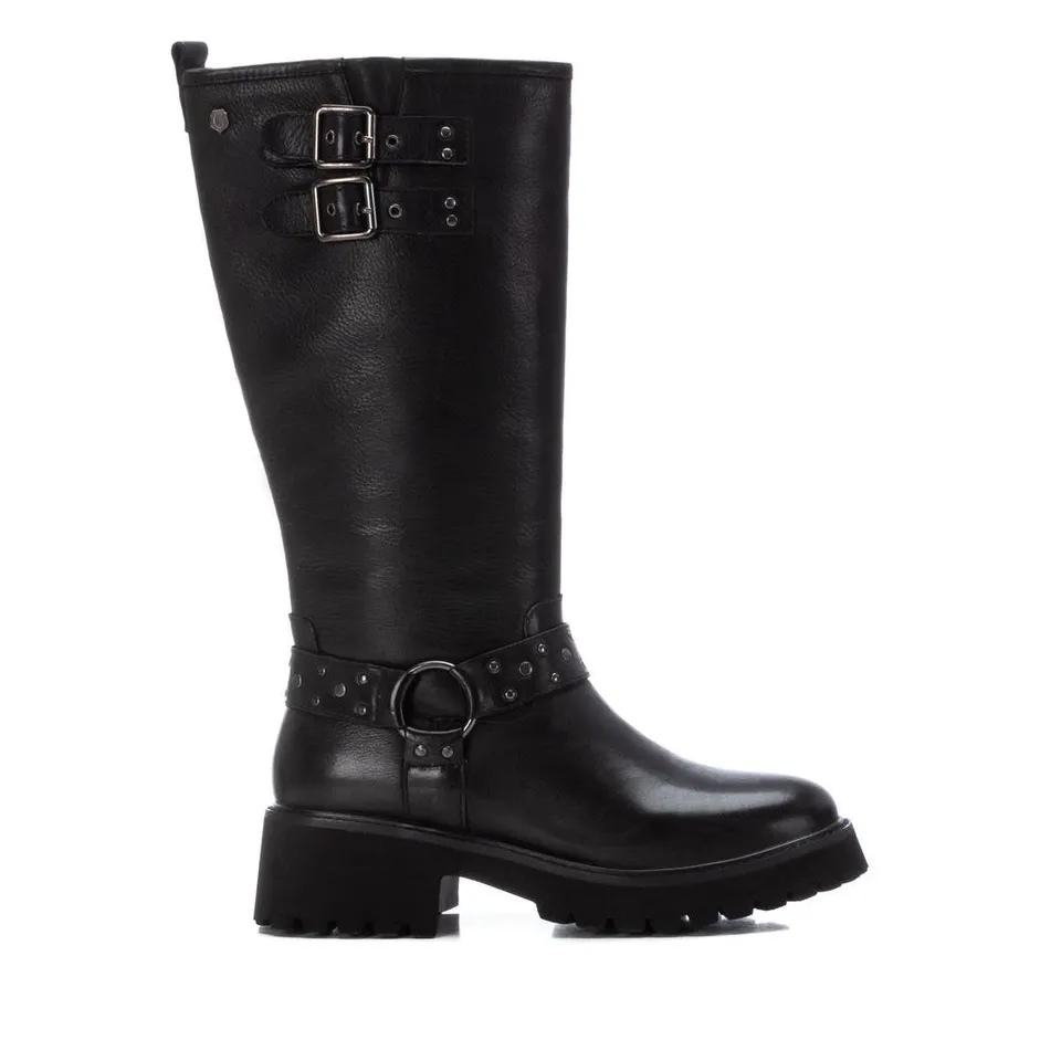 Carmela 16190801 botte motarde cuir noir