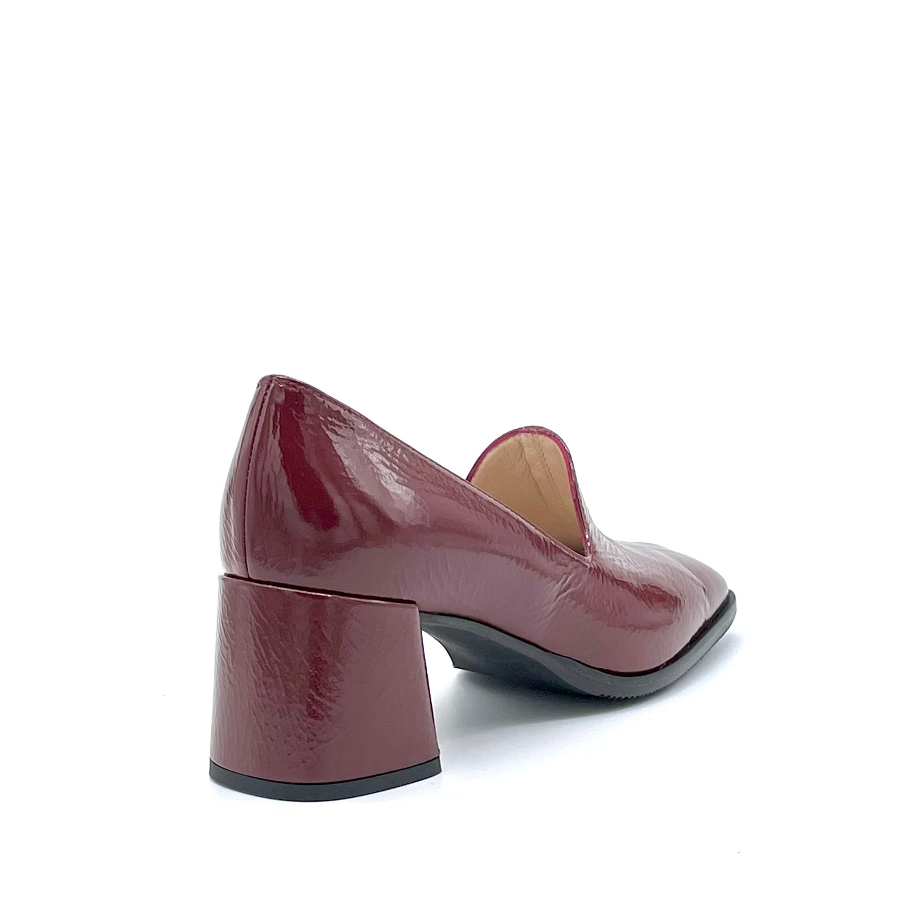 ELATA 55522 derbies vernis bordeaux froissé
