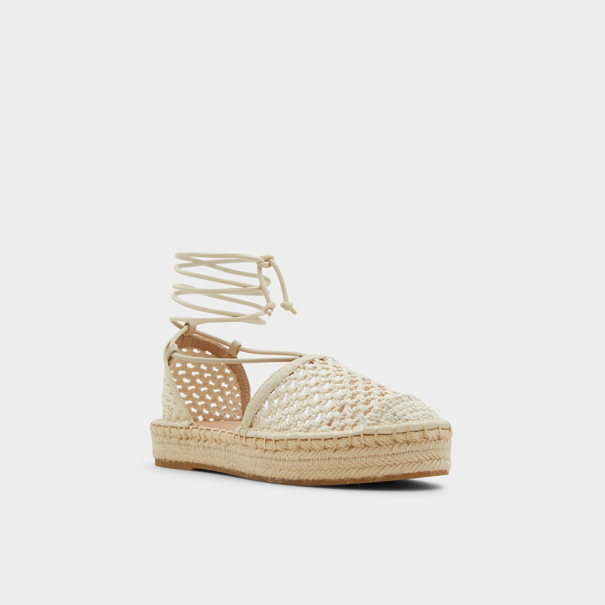 ALDO Picot espadrilles crochet beige été