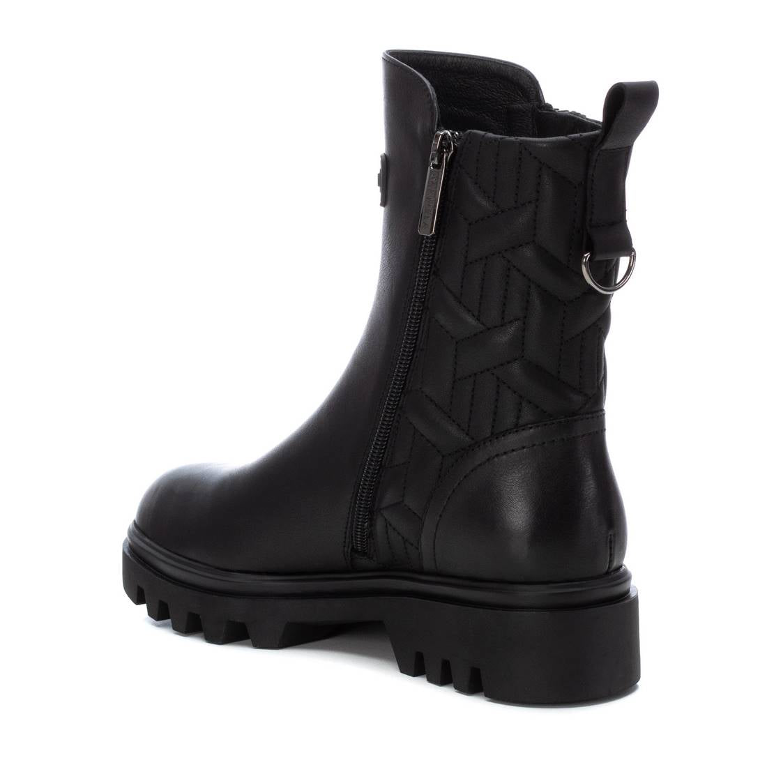 Carmela 16028001 bottine femme cuir noir matelassée