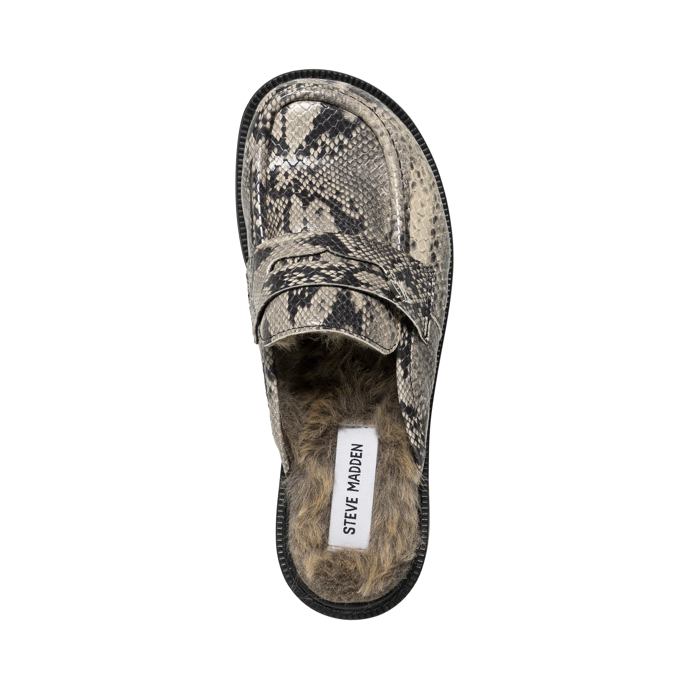 Steve Madden Isabeau-F mules femme gris serpent plat