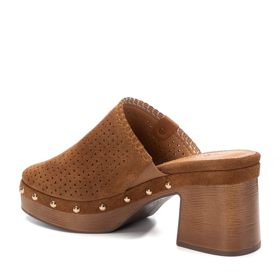 Carmela 16222001 sabot cuir camel talon 7 cm