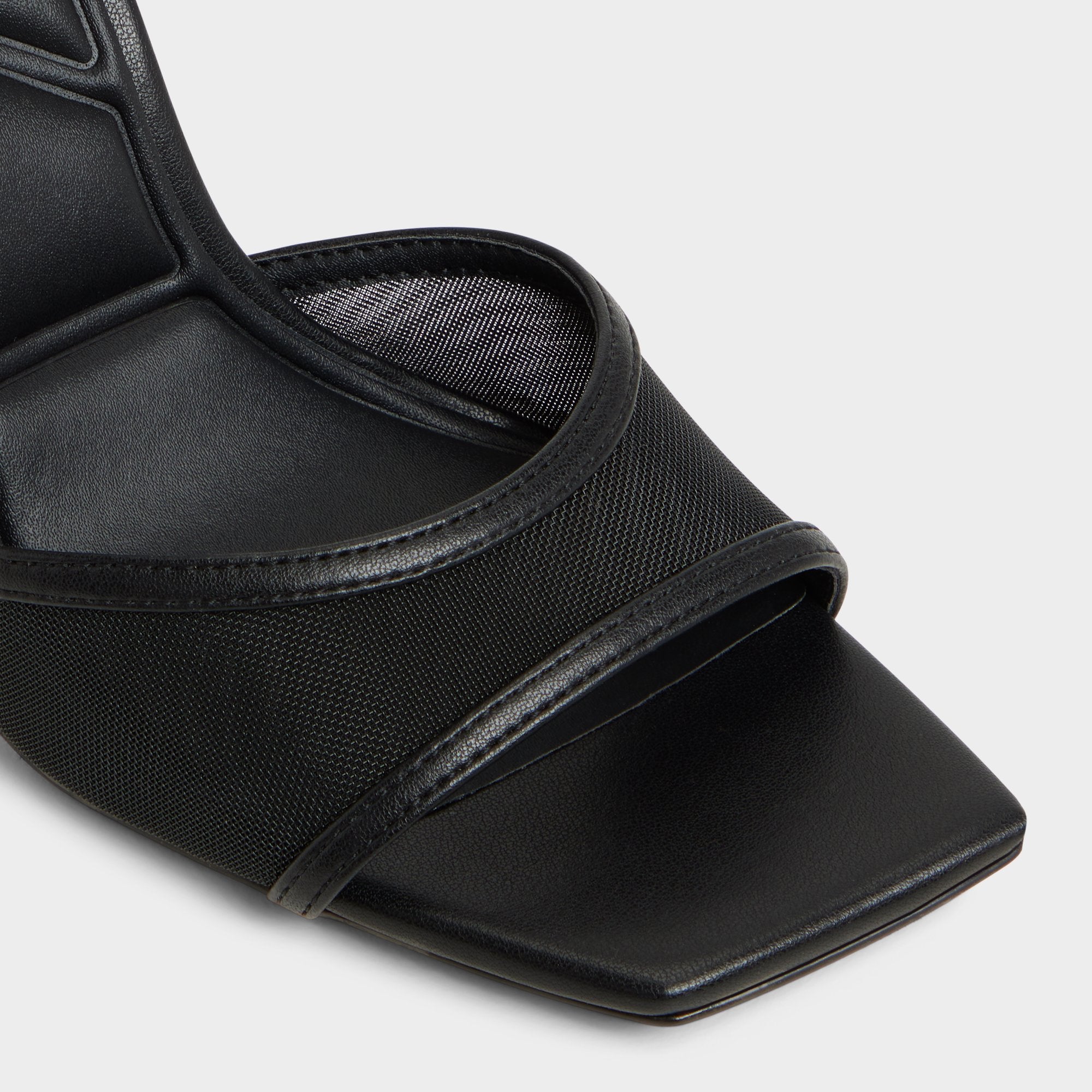 ALDO Sharra sandales à talon noir mesh