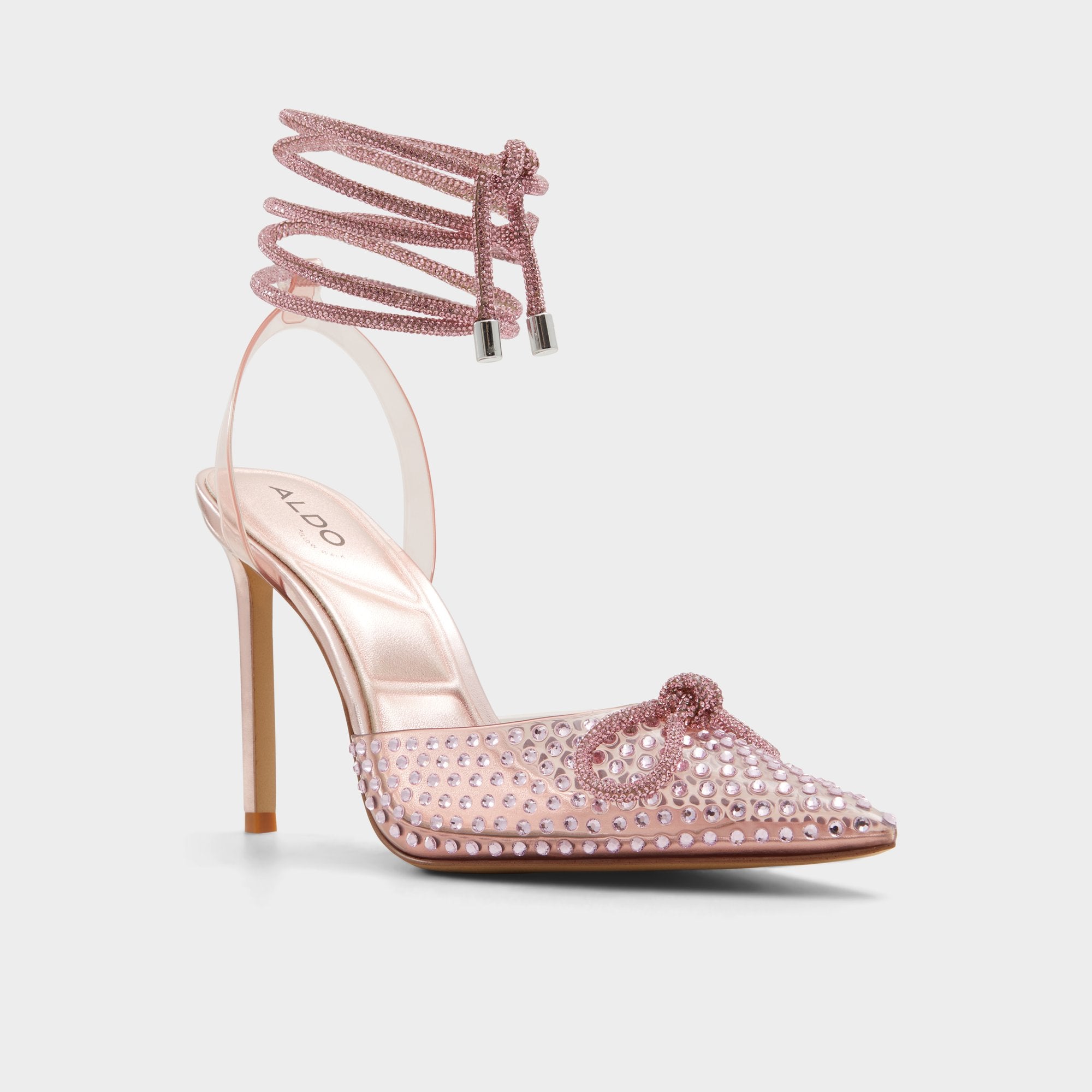 ALDO Tenzin sandales roses strass talon aiguille
