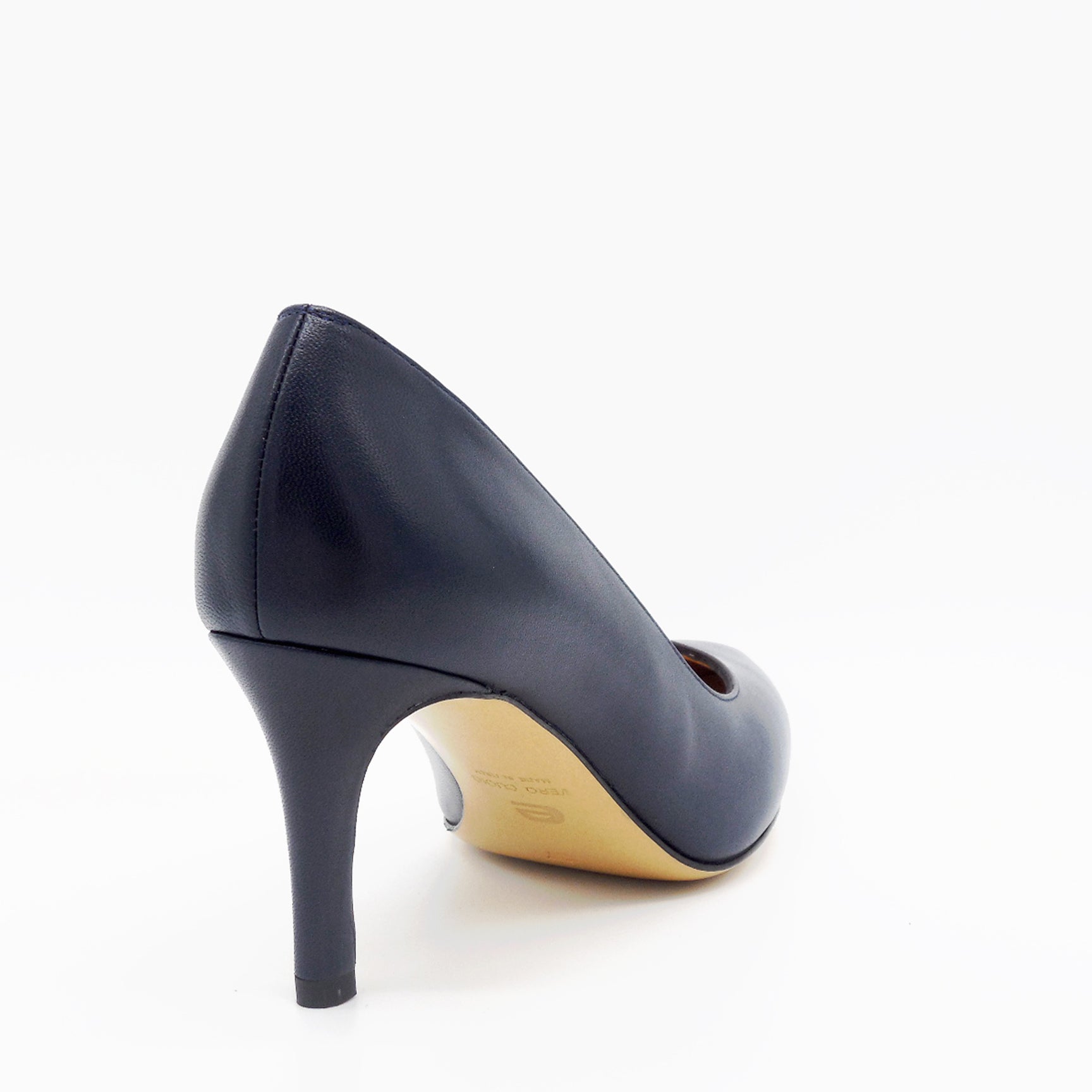 ELATA 19140-1 escarpins cuir bleu talon 7,5 cm