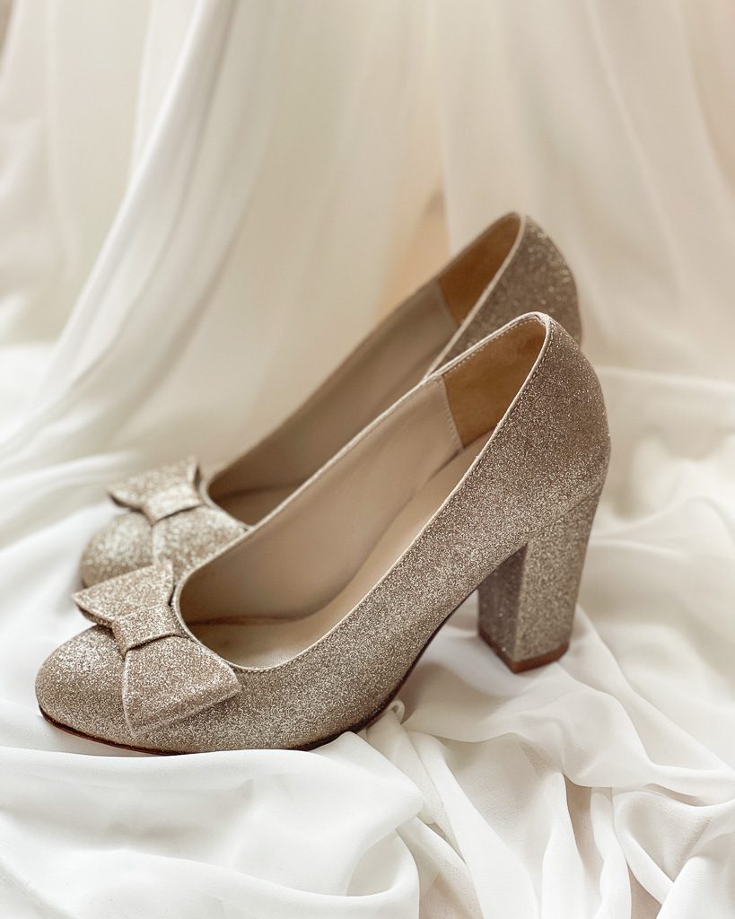 Dessine Moi Un Soulier escarpin pailleté or pointure 35