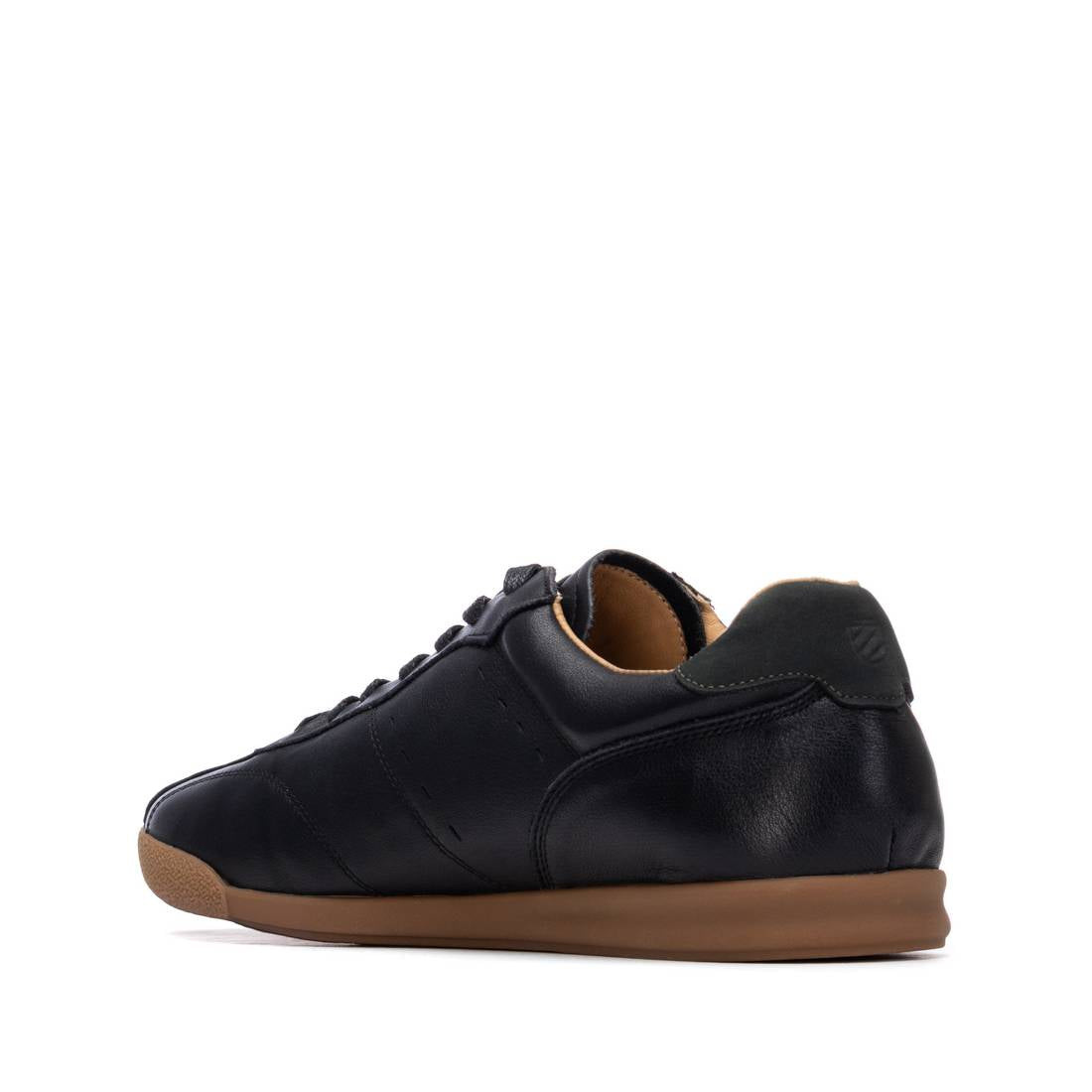 Carmela 16390203 basket homme cuir noir lacets