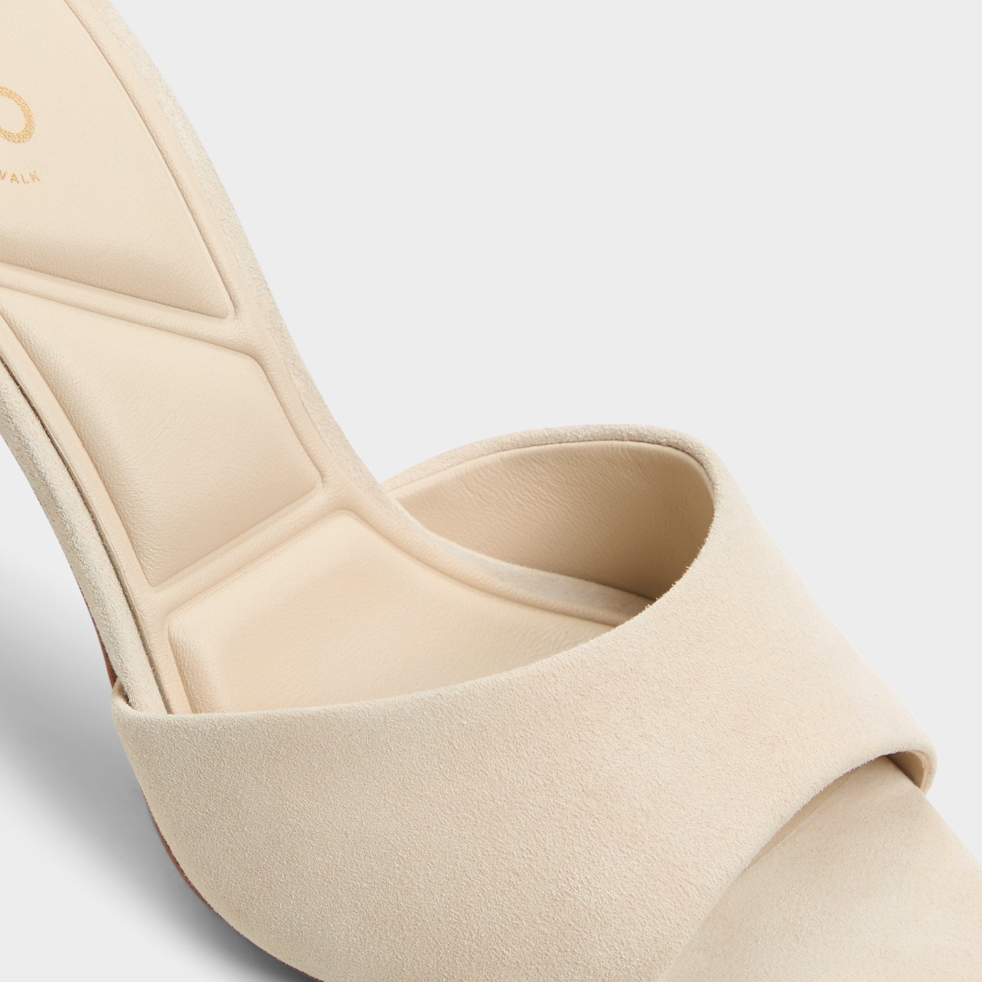 ALDO Seashella mules beige serpent talon aiguille