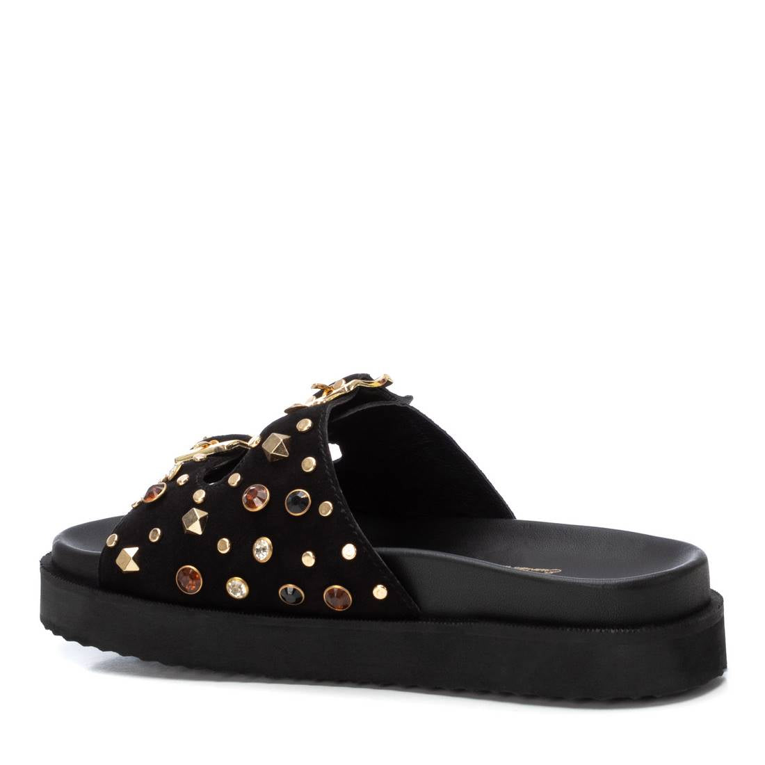 Carmela 16240102 sandale cuir noir boucles 35-41