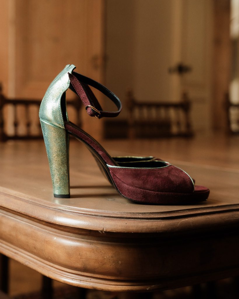 Dessine Moi Un Soulier Charlotte plateforme lie de vin sandale sirène