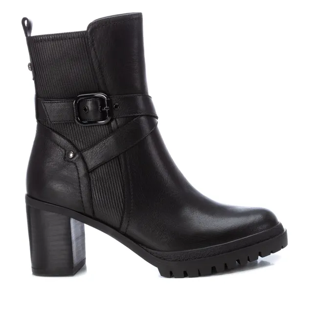 Carmela 160265 16026501 bottine cuir noir motarde