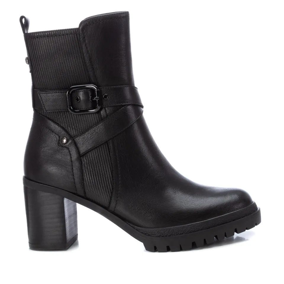 Carmela 160265 16026501 bottine cuir noir motarde