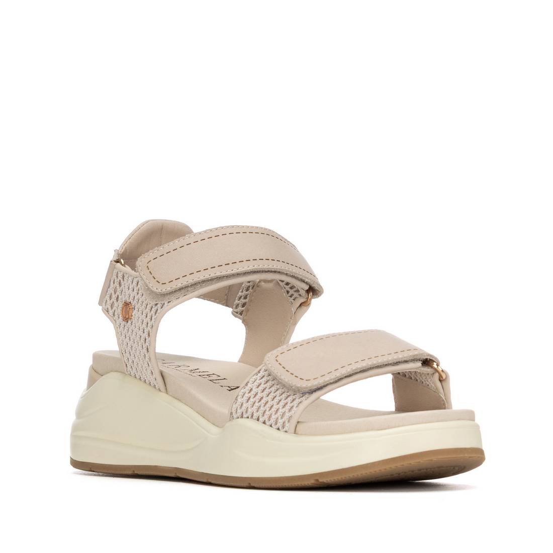 Carmela 16328501 sandales femme cuir beige scratch