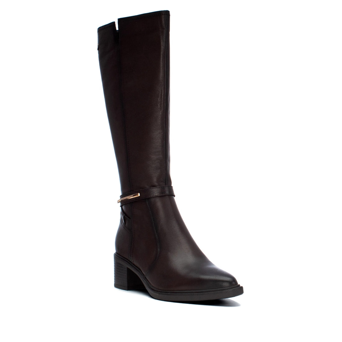Carmela 16437602 bottes marron cuir talon moyen