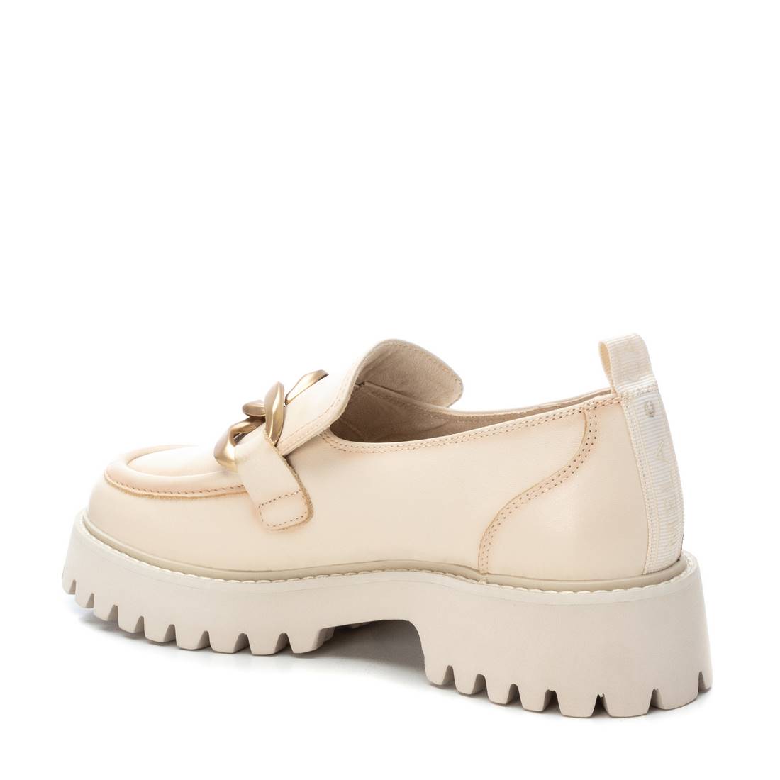 Carmela 16106102 mocassins femme blanc cuir chaîne