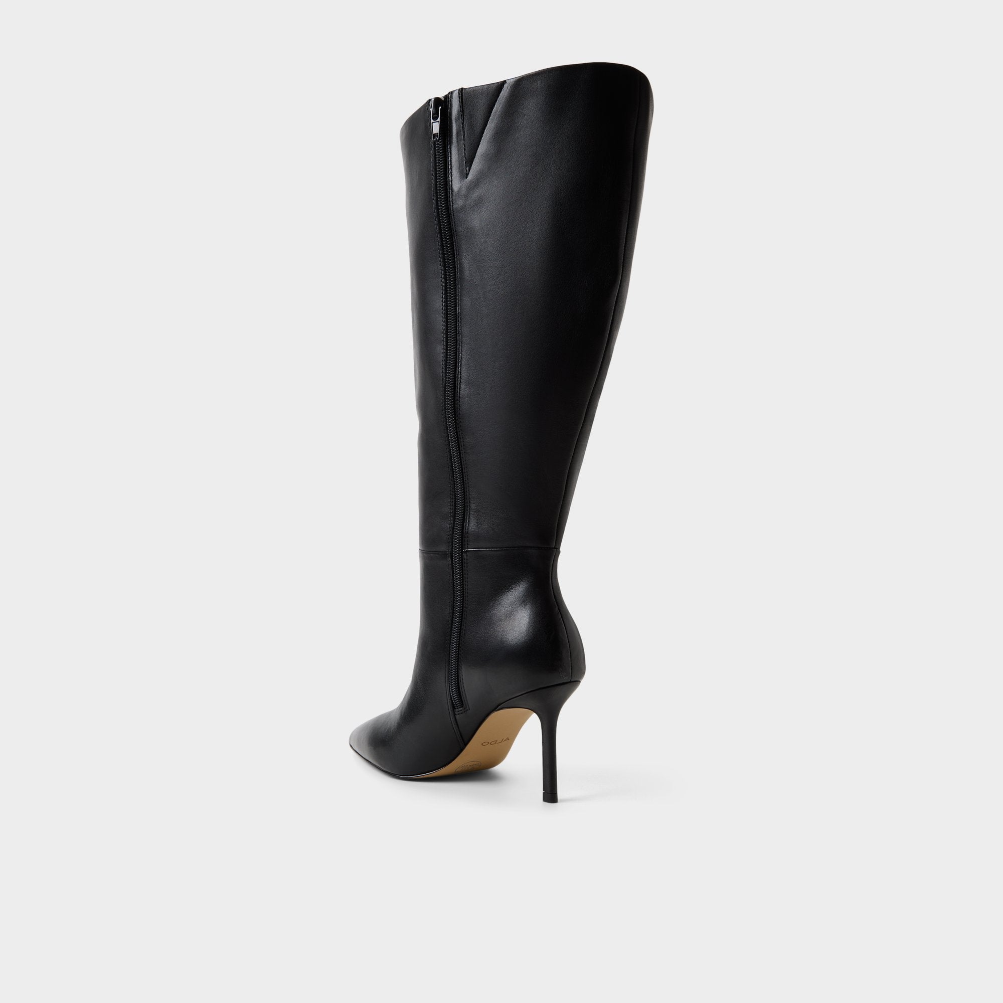 ALDO Saphiria-XWC bottes hautes noires mollet large
