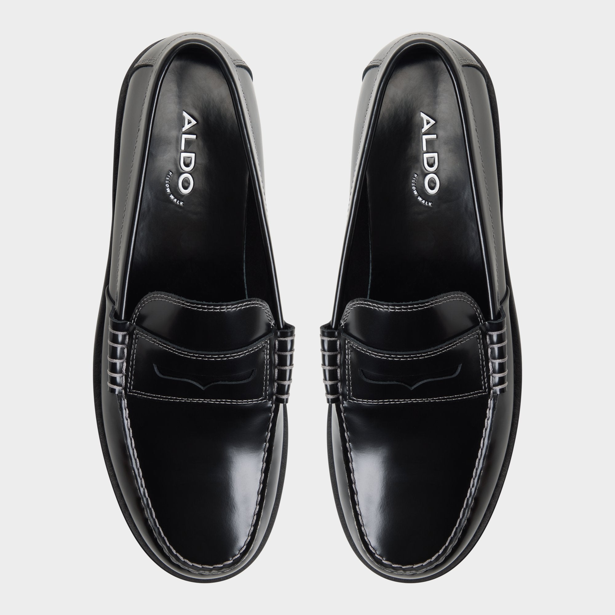 ALDO Emil mocassins homme noirs plats