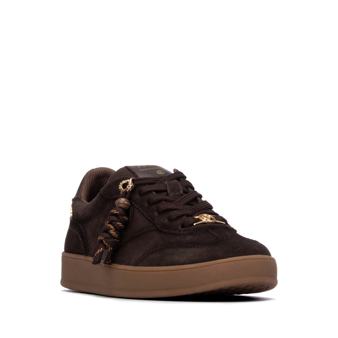 Carmela 16437202 baskets femme marron cuir lacets