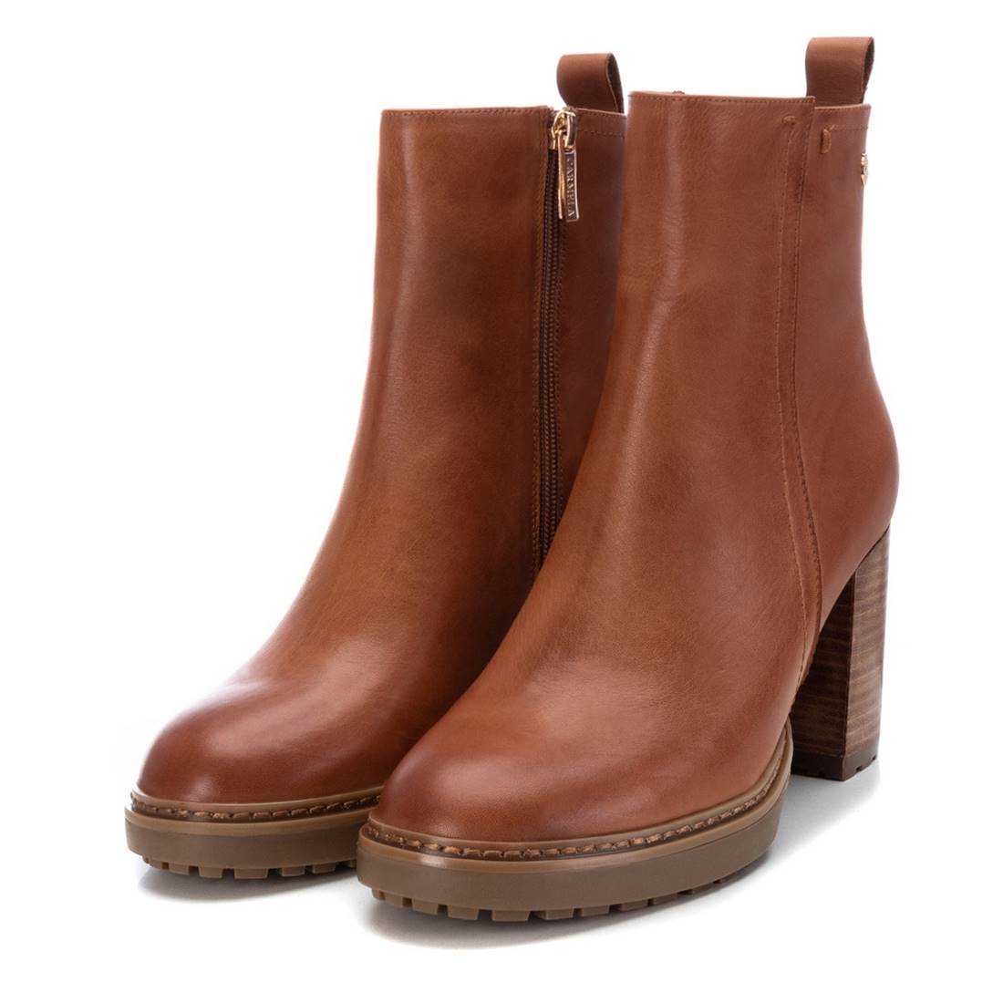 Carmela 16124103 bottines femme marron talon 8 cm cuir