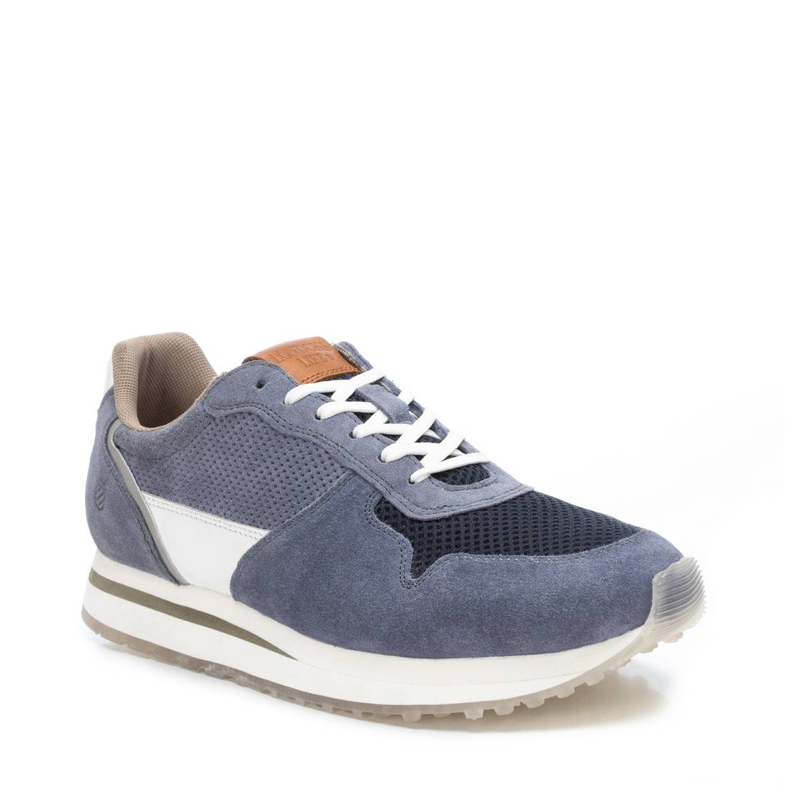 Carmela 16081602 baskets homme bleu cuir