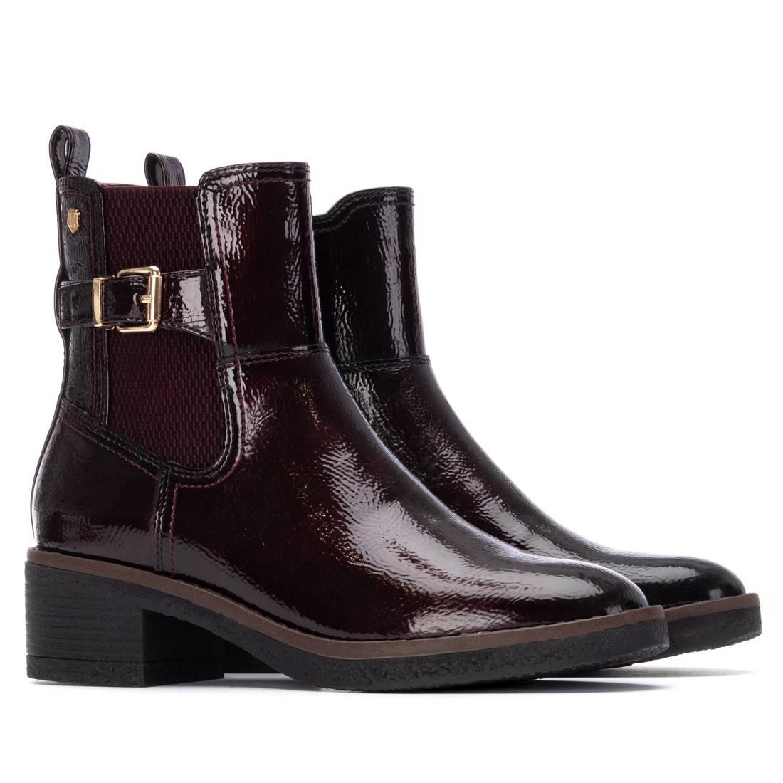 Carmela 16257902 bottine bordeaux talon verni