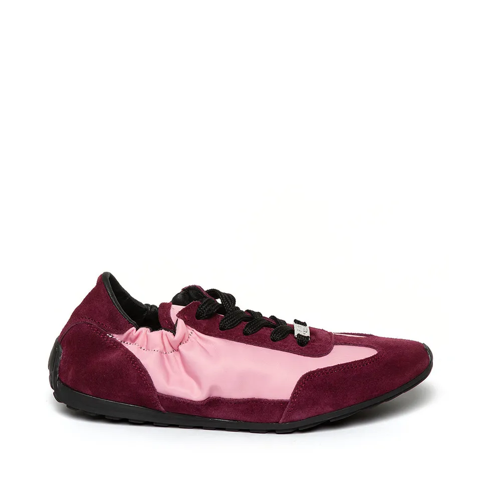Steve Madden Bobby baskets femme rose rouge suède