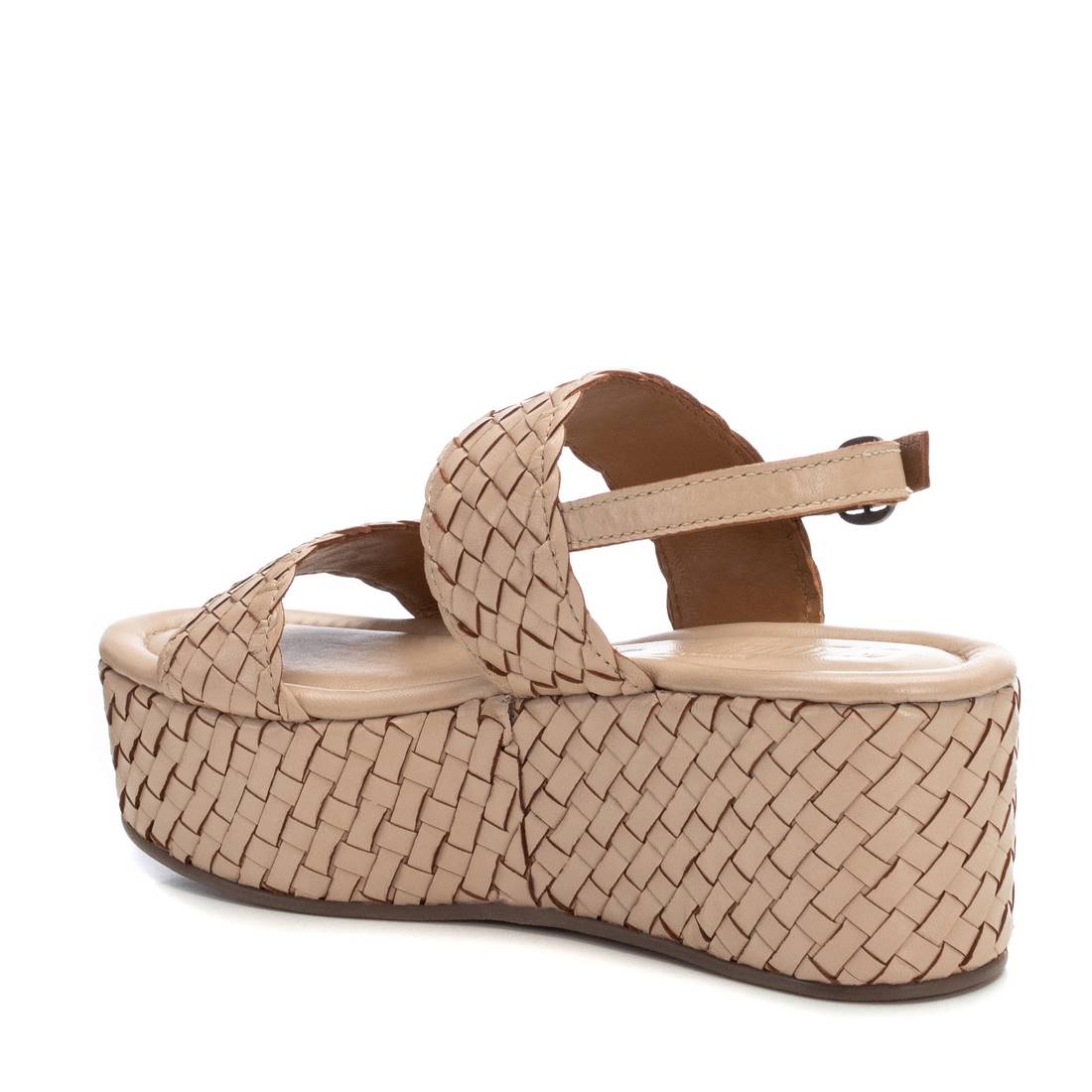 Carmela 16223203 sandales cuir beige compensées