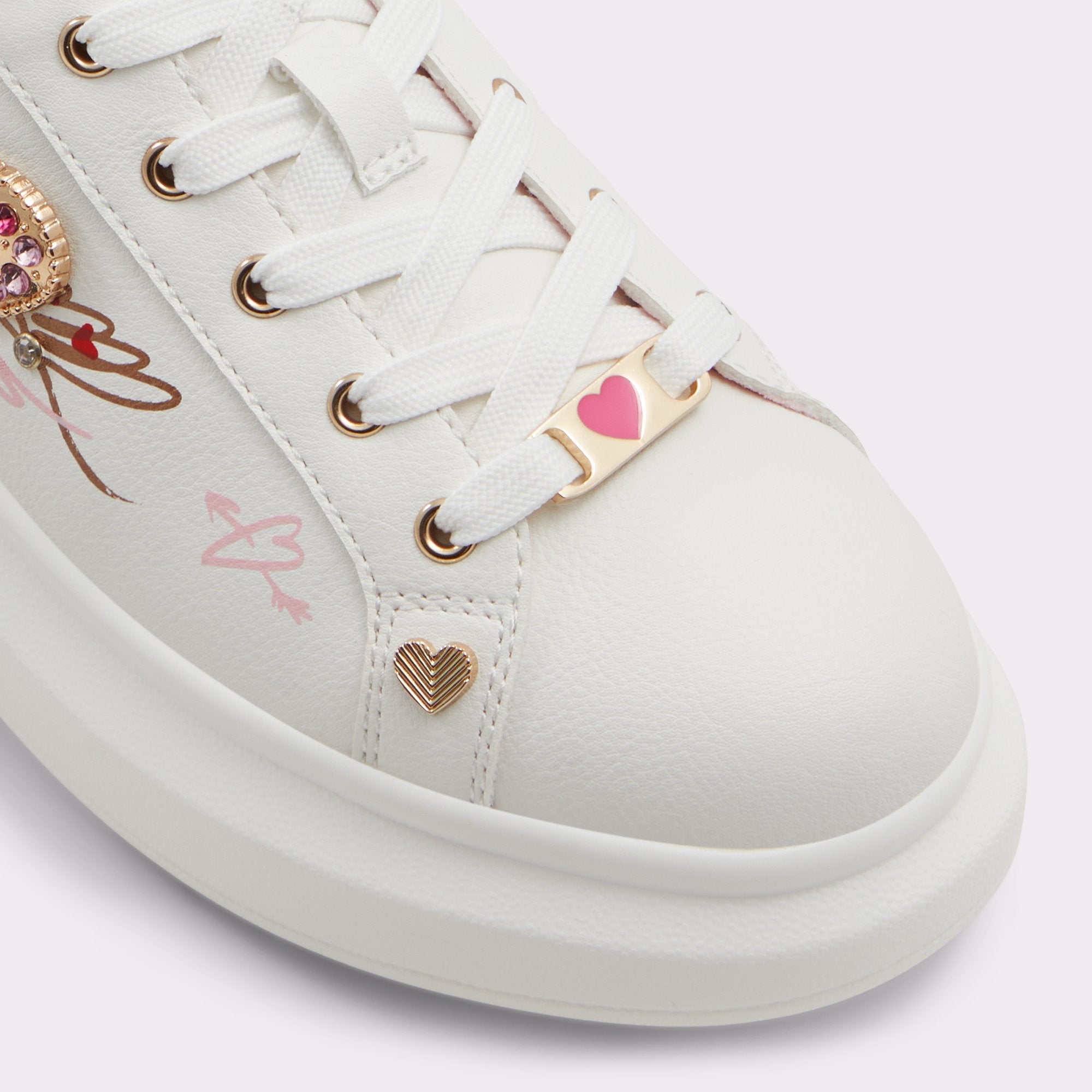 ALDO Heartstep baskets roses à patchs femme