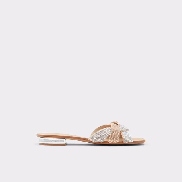 ALDO Coredith sandales plates beige à strass