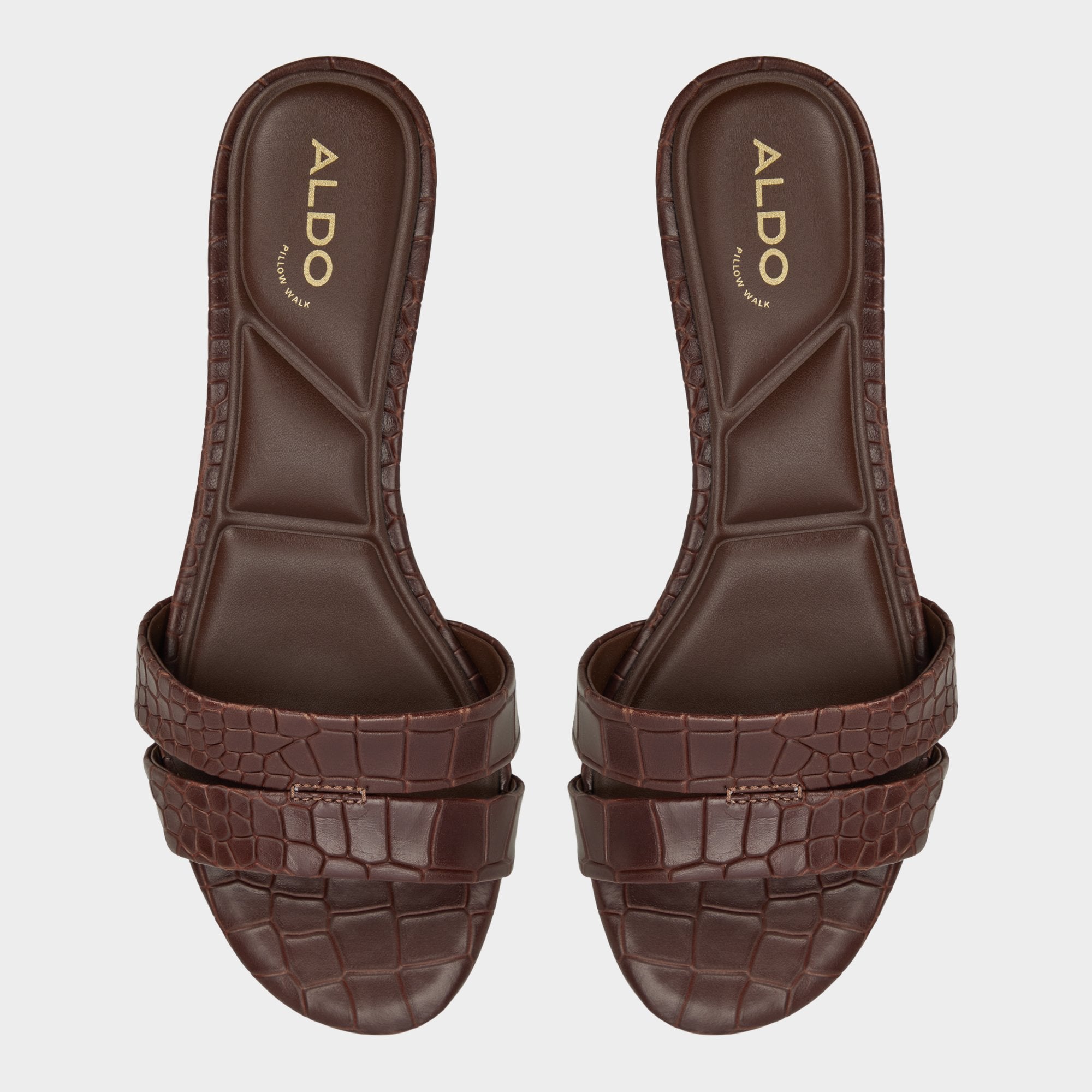 ALDO Scarletta mules talon chaton marron croco