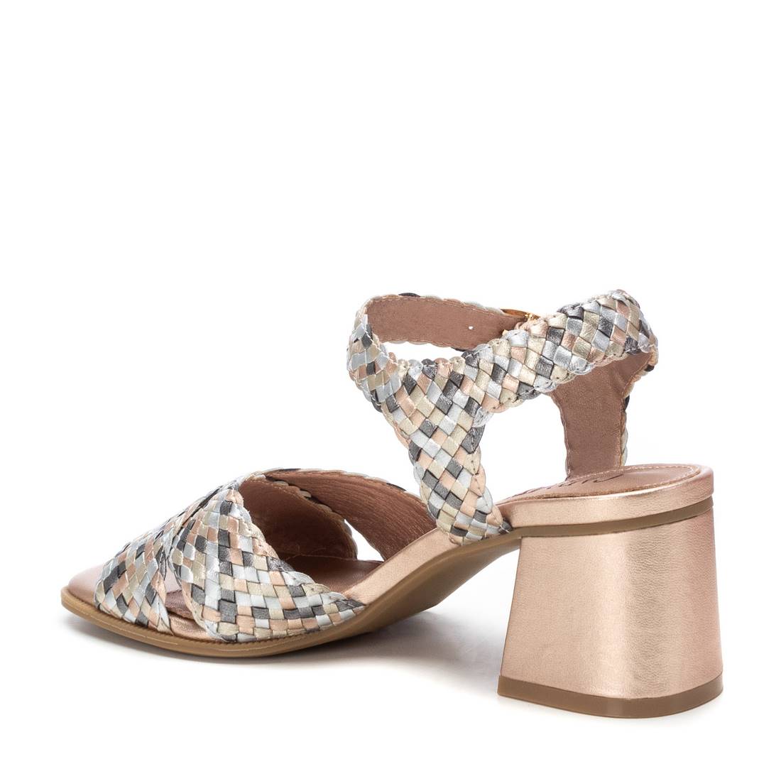 Carmela 16219203 sandale cuir nude talon moyen