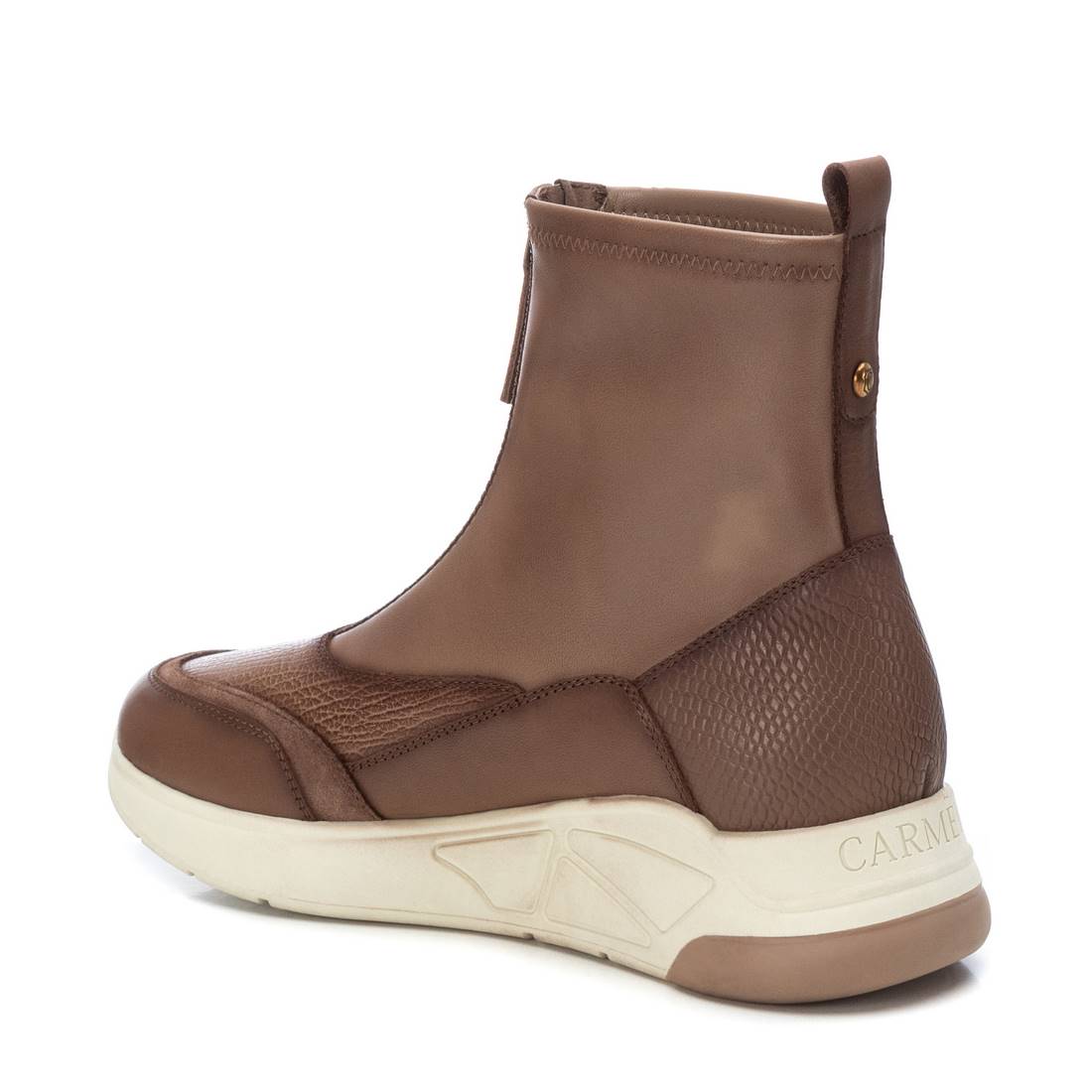 Carmela 16098603 bottines cuir marron zip