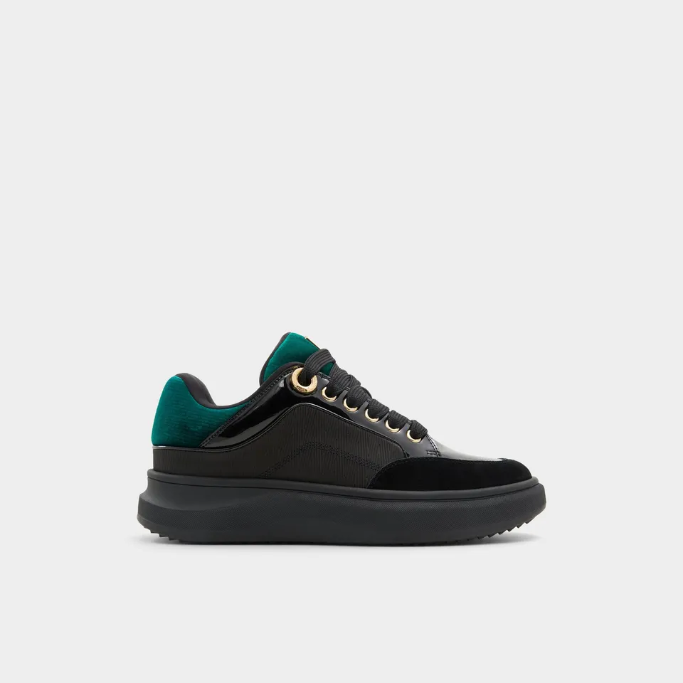 ALDO Hisroyalozness baskets basses noires vert