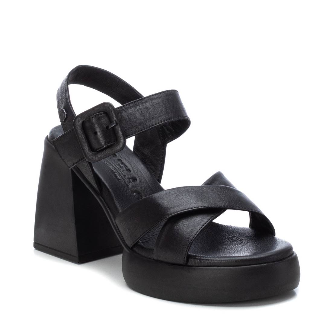 Carmela 16079303 sandale noir cuir talon 9 cm