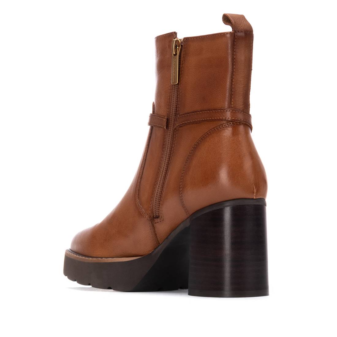 Carmela 16268502 bottines cuir camel à talon