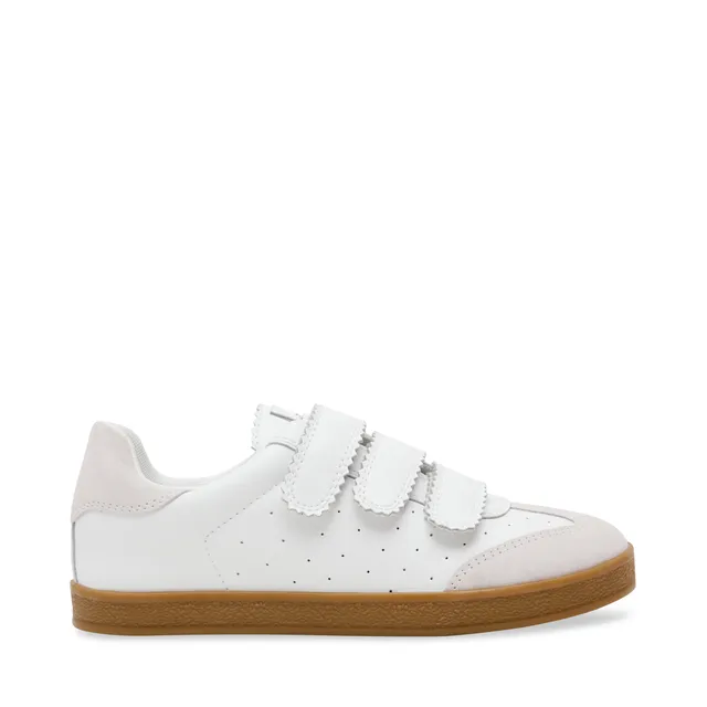 Steve Madden Daybreak baskets blanc cuir velcro