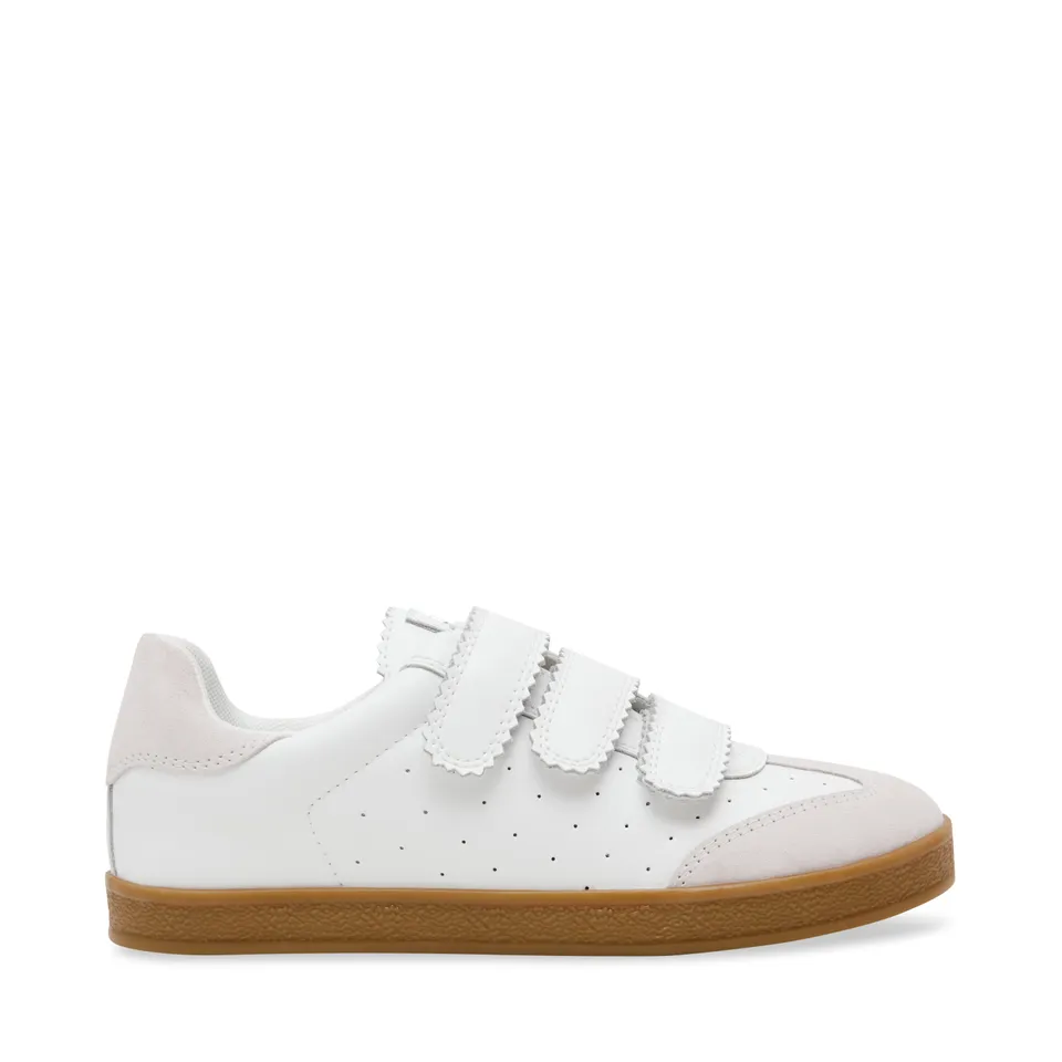 Steve Madden Daybreak baskets blanc cuir velcro