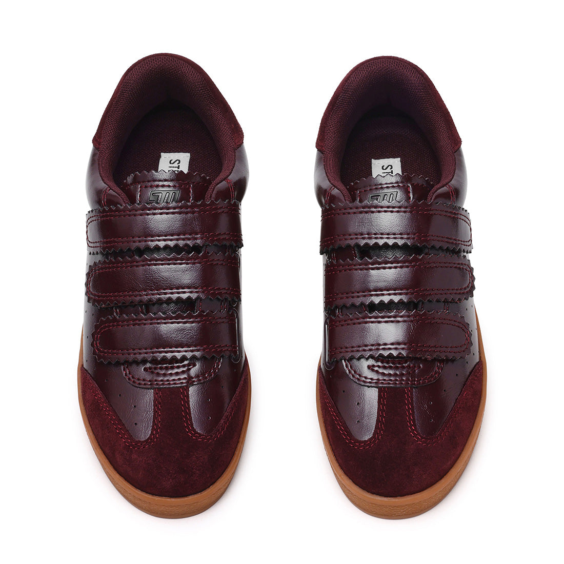 Steve Madden Daybreak baskets femme bordeaux verni