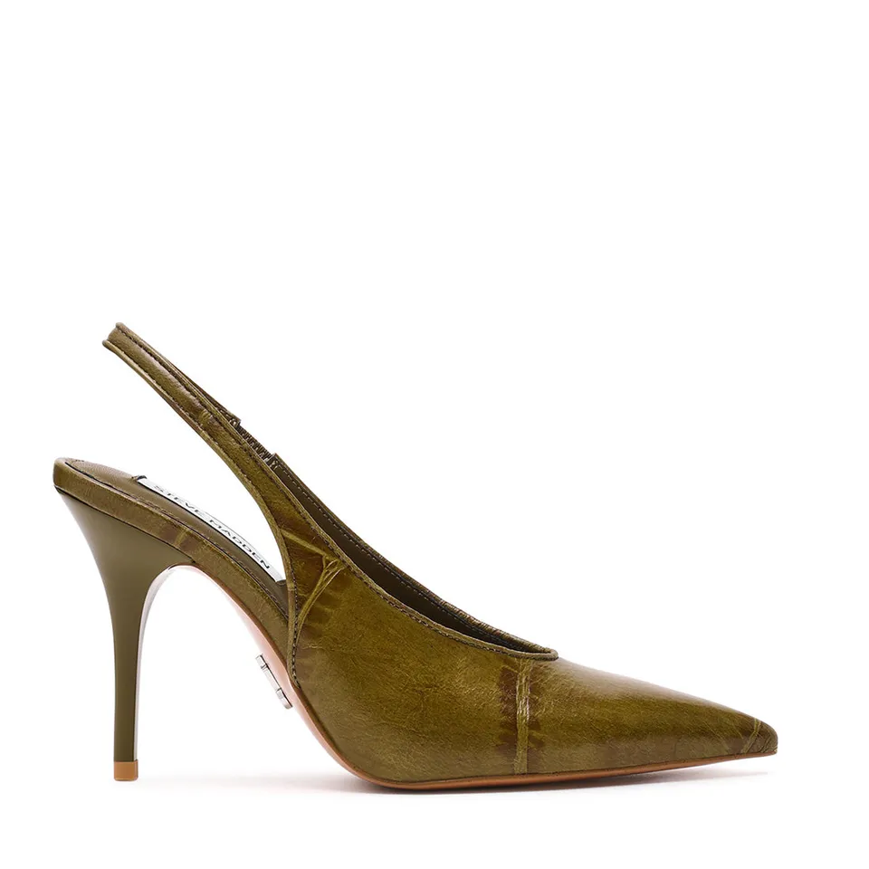 Steve Madden Andromeda escarpin vert croco 7 cm