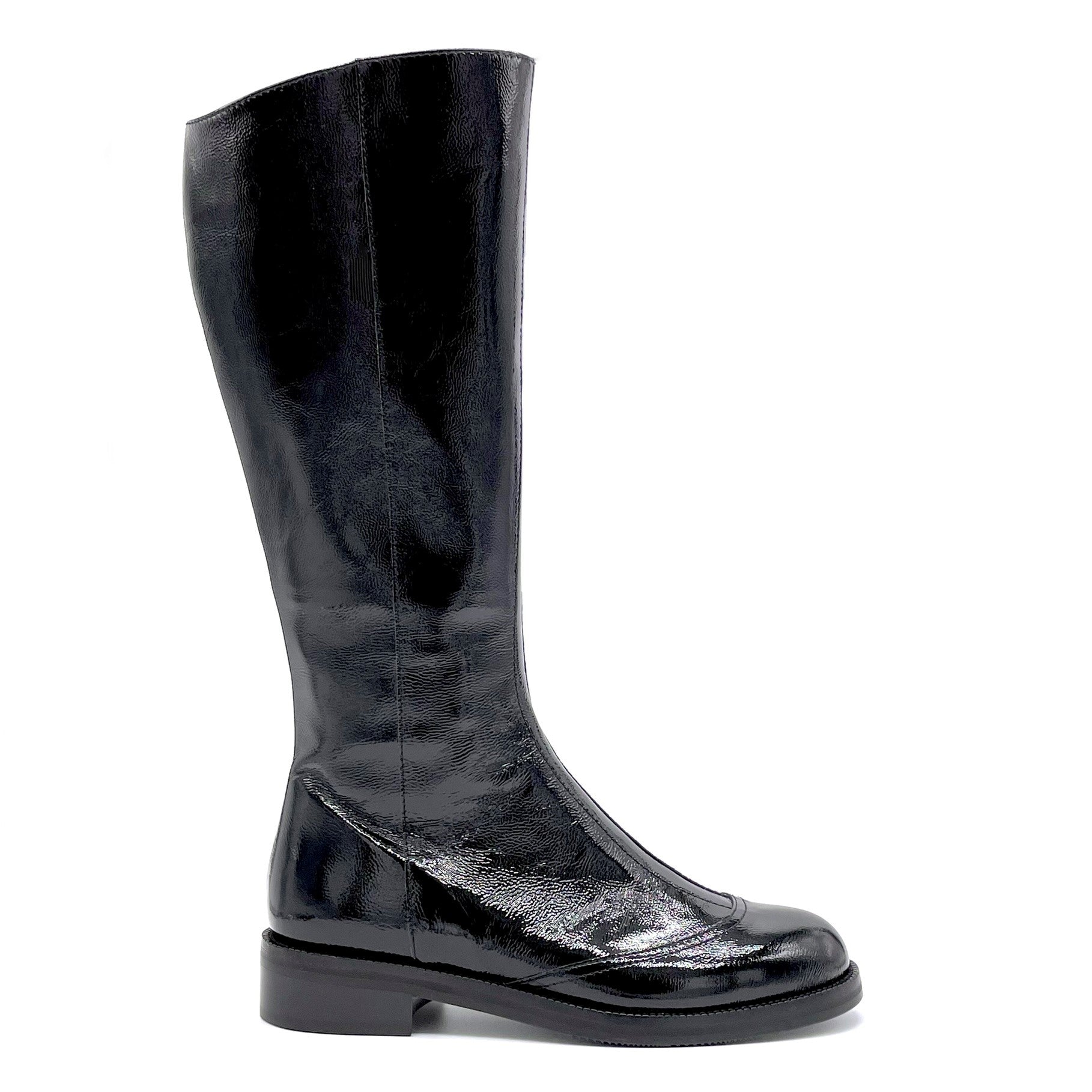 Bottes Elata 51532-1 vernis noir talon 3,5 cm