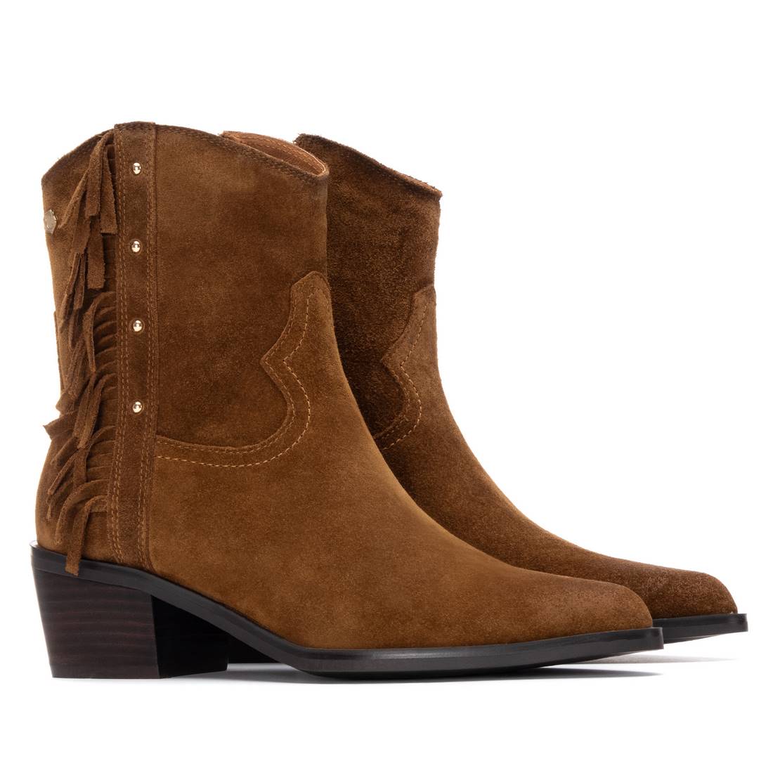 Carmela 16266301 bottines femme camel talon moyen