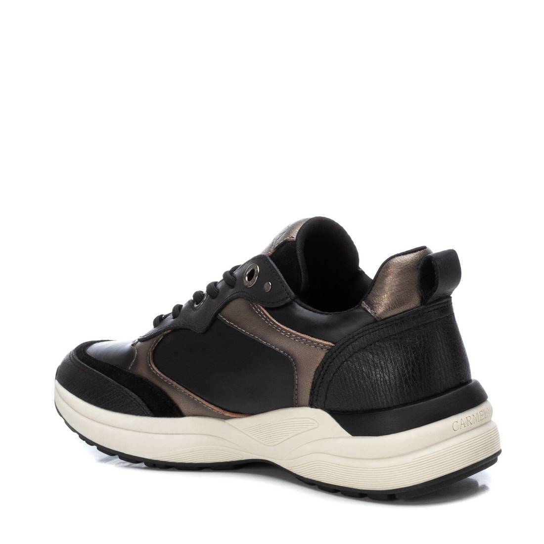 Carmela 16183902 basket femme cuir noir lacets