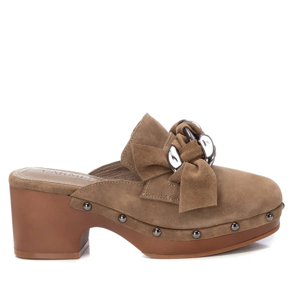 Carmela 16046901 sabot suède marron talon 5 cm