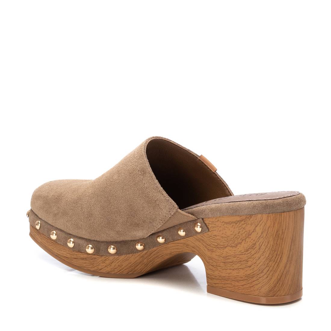 Carmela 16147502 sabots cuir marron talon 7 cm