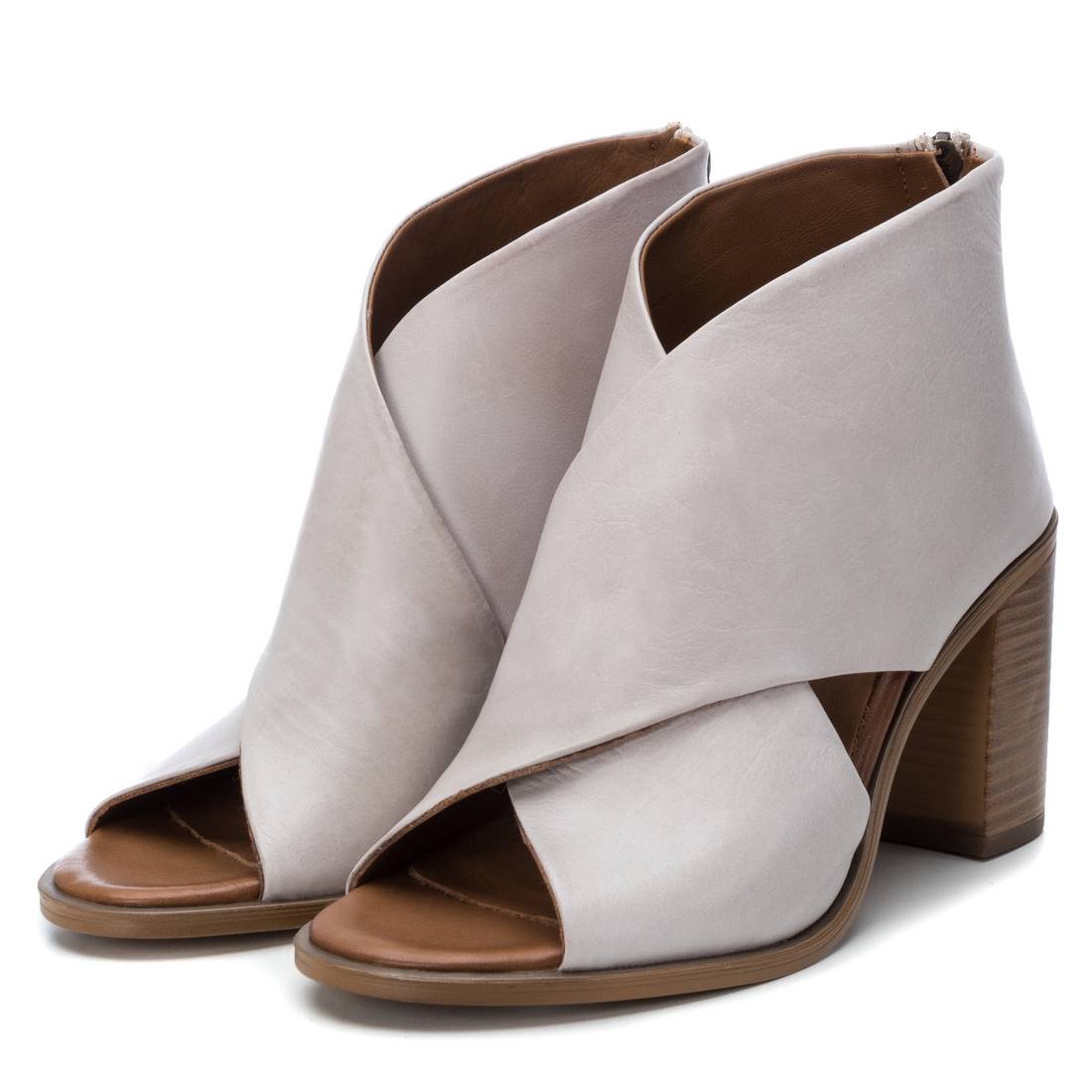Carmela 16077002 sandalette cuir blanche talon 8cm