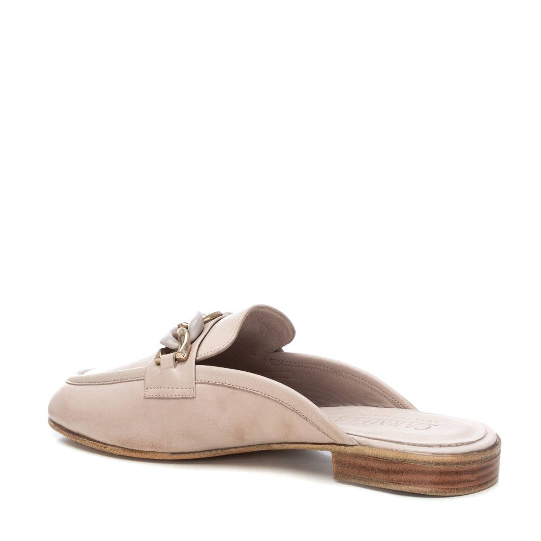 Carmela 16156003 mule femme cuir marron talon plat