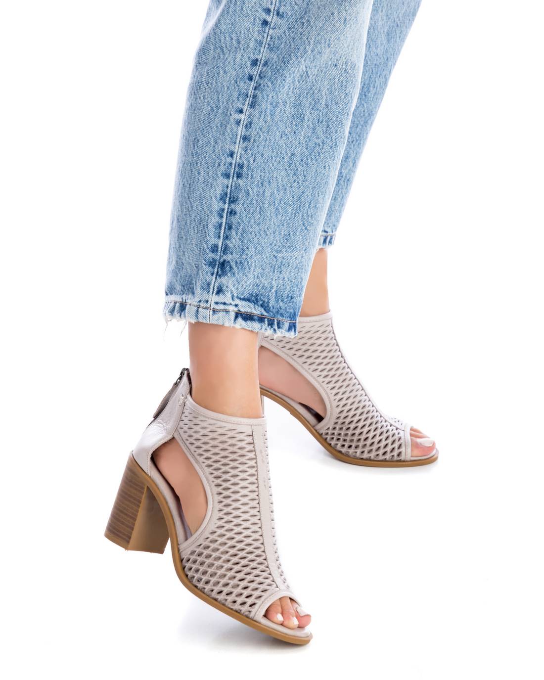 Carmela 16064603 sandales cuir blanc talon 9 cm