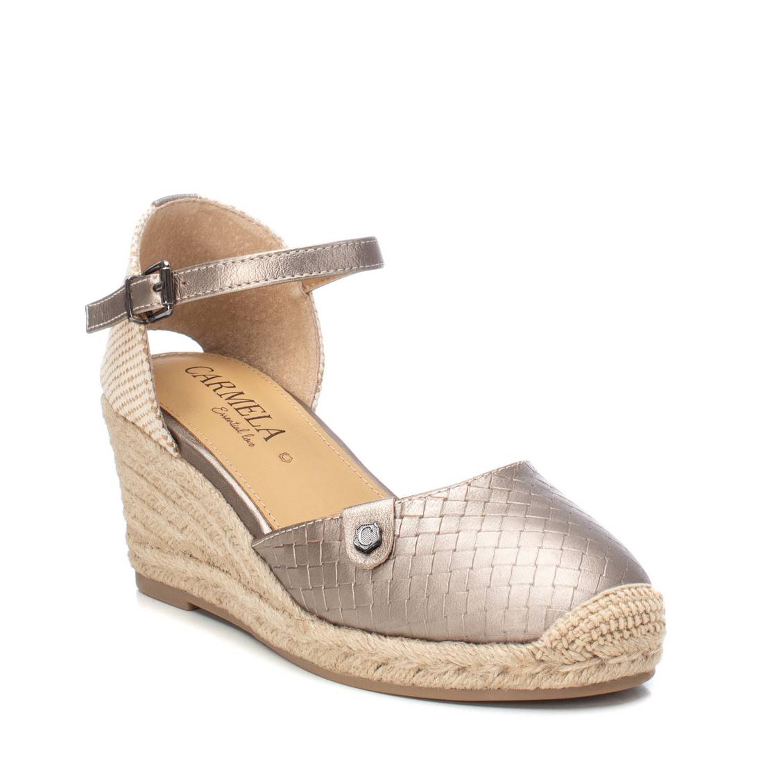 Carmela 16161702 Espadrille Femme Grise Compensée