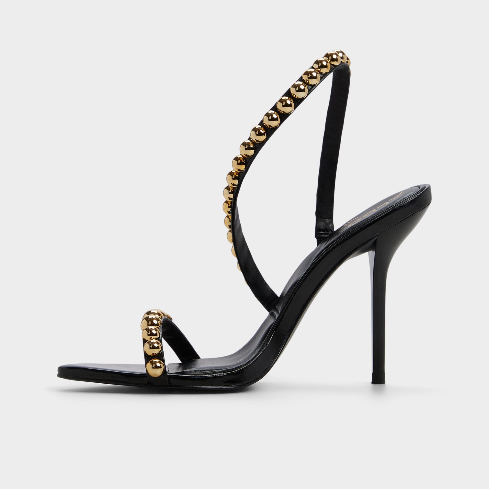 ALDO Attey sandales talon noir doré
